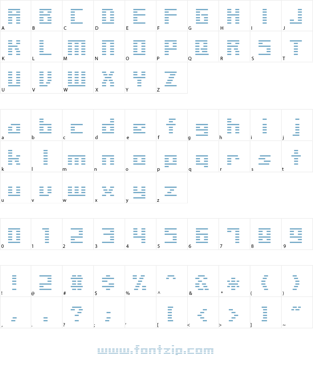 Liner BMP14 Font Character